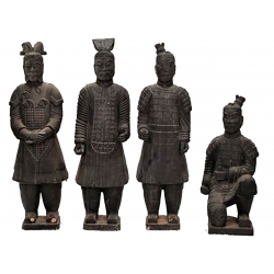 Set de cuatro esculturas de...