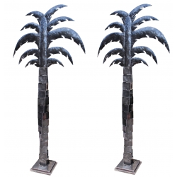 Pair of palm trees iron...