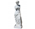 Carrara white marble "Venus de Milo" Greco-Roman woman sculpture.