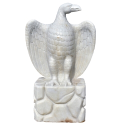 Macael white marble eagle...