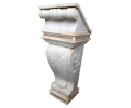 Macael white and cream marble lectern reading desk
