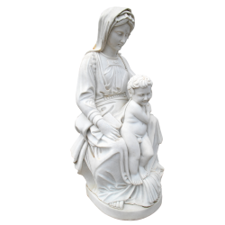 Carrara white marble Virgin...