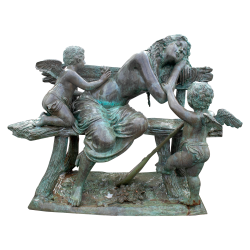 Grupo escultórico en bronce...