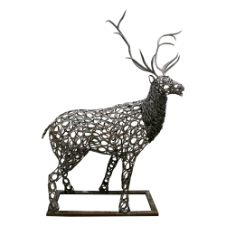Abstract stag iron...