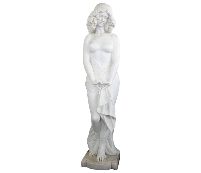 Cararra white marble Art-Nouveau...