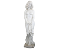 Cararra white marble Art-Nouveau woman sculpture 