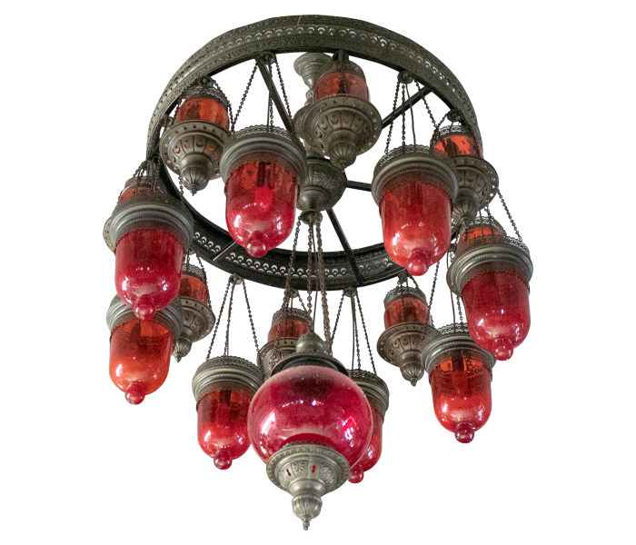 Lámpara de techo estilo andalusí