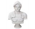 Carrara white marble Greco-Roman bust