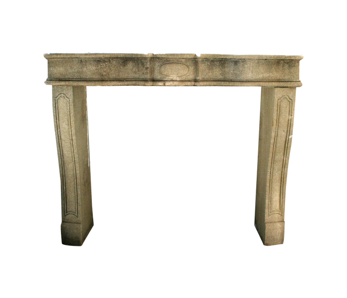Stone fireplace mantle