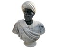 Macael white and Belgium black Othello bust