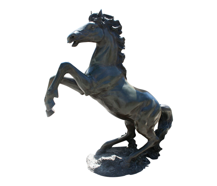 Escultura de bronce de caballo Ferrari