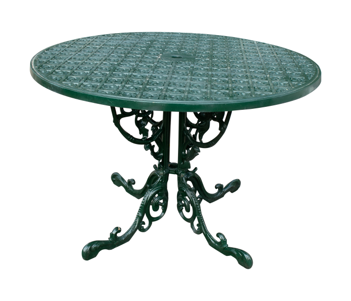 Mesa de hierro de jardín redonda de...