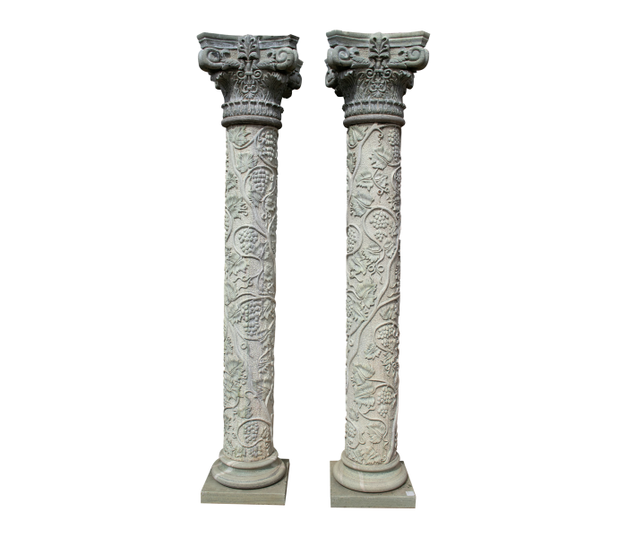 Pareja de columnas corintias de...