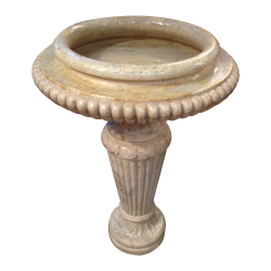 Marble fluted garden urn or...