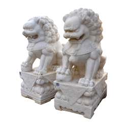 Pair of Chinese guardian...