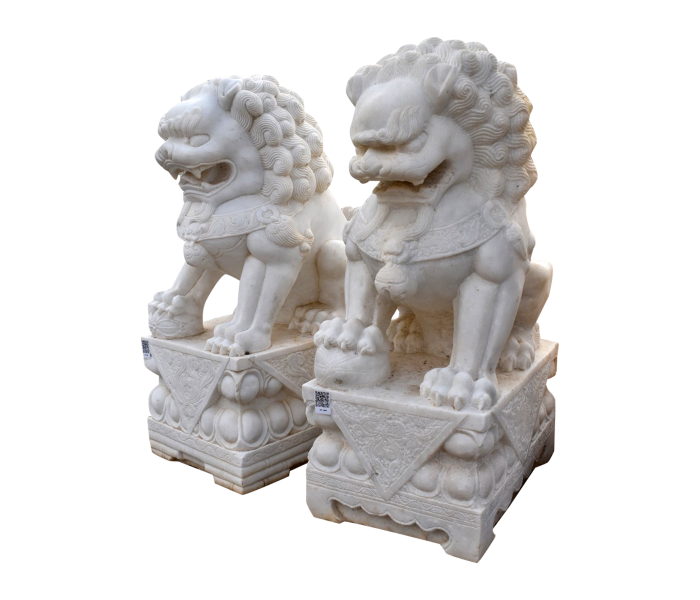 Pair of Chinese guardian foo lion...