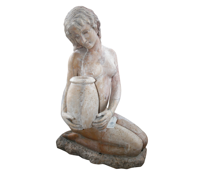 Macael white marble Virgin sculpture
