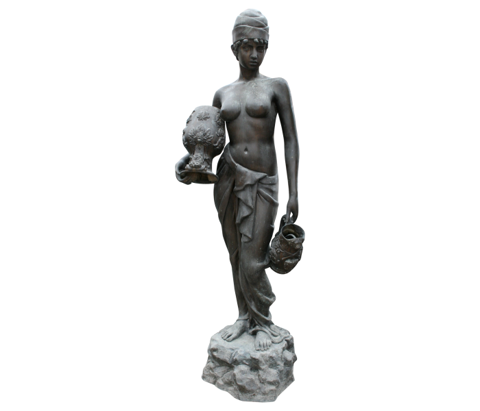 Escultura/Fuente de mujer con cántaro...