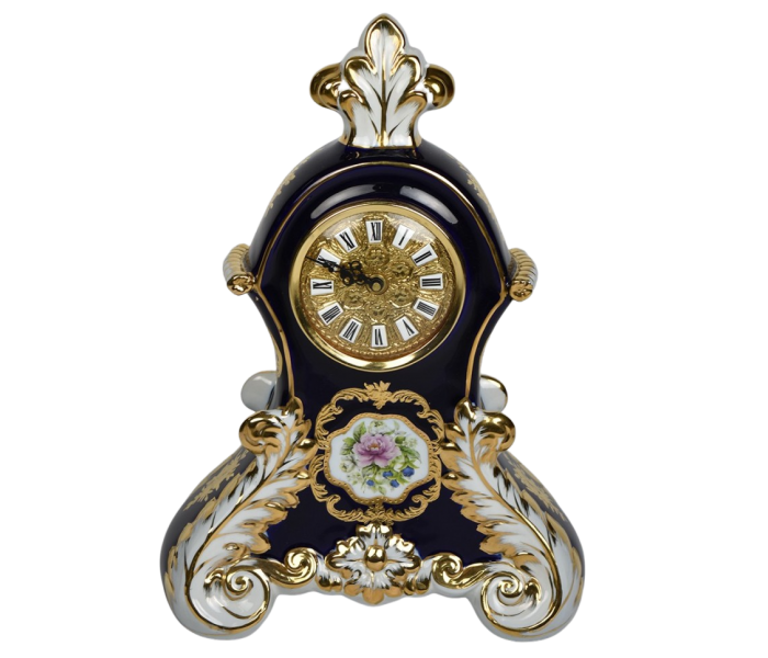French style porcelain mantle clock