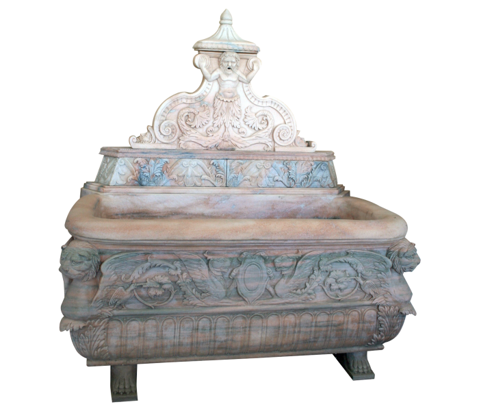 Rosetta pink marble wall fountain or...