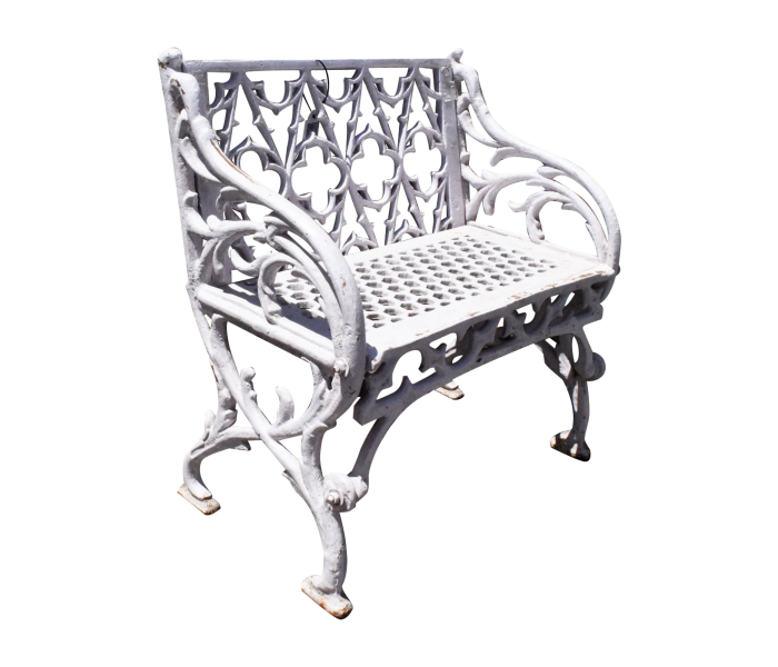 White cast iron seat