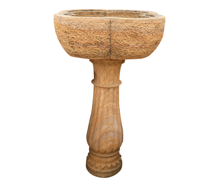 Rainbow sandstones pedestal fountain...