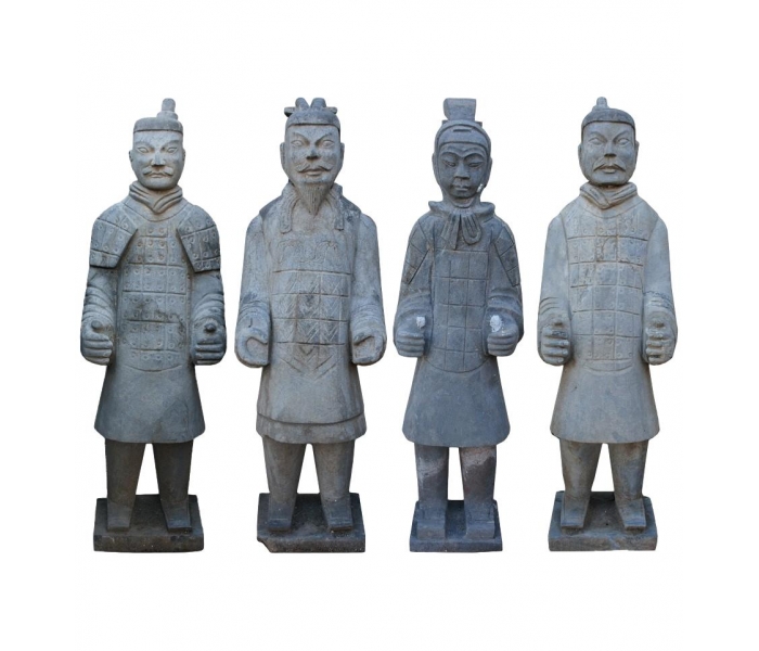 Set de cuatros esculturas guerreros...