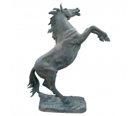 Escultura de caballo Ferrari gigante de bronce