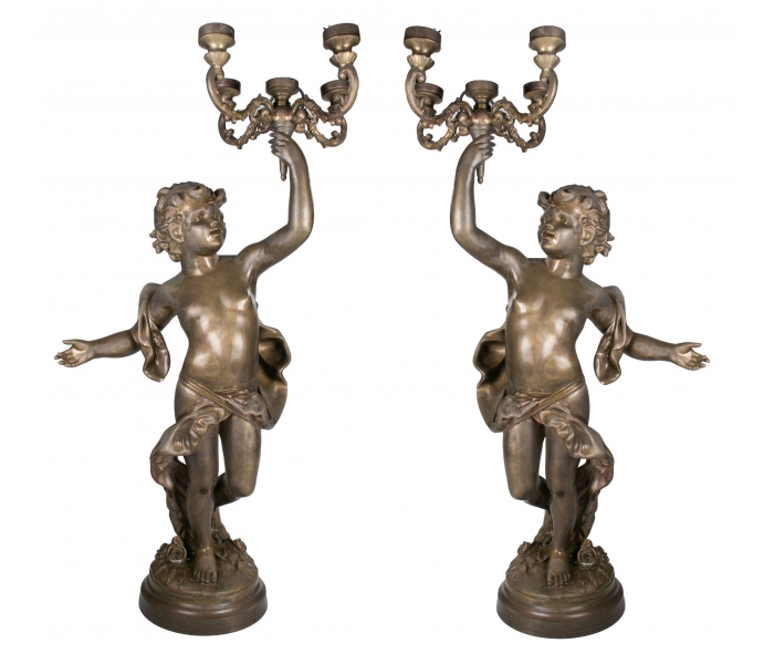 Pair of 1980s Spanish Baroque Cast...