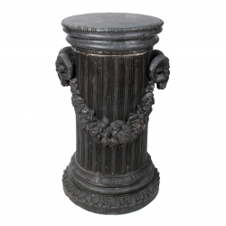 Bronze fluted pedestal base...