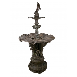 Bronze 2-tier fountain with...