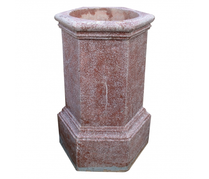 1950s Spanish Red Reconstituted Stone...