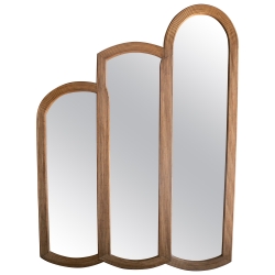 Espejo de pared de bambú...