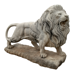 Lion marble statue