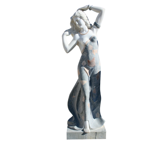 Carrara white and Serpentine marble...