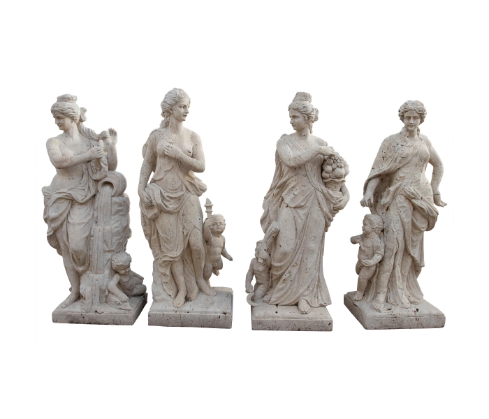 Set of Four Seasons with Children...
