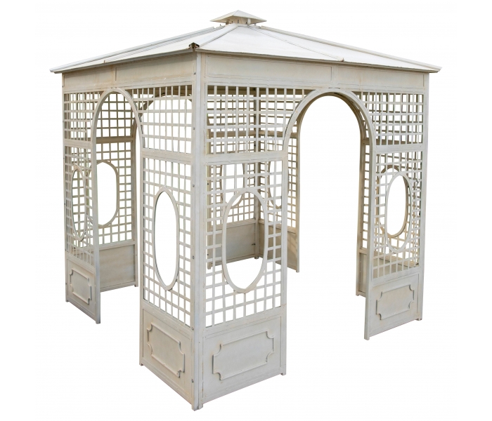 1990s French Square Iron Garden...