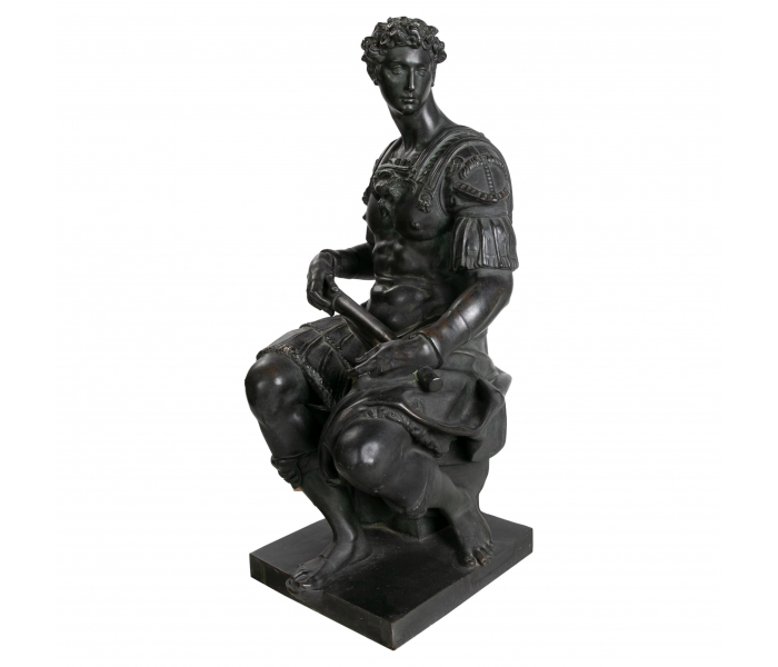 Cast Bronze Sculpture of a Sitting...