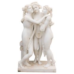 Hand Carved Three Graces in...