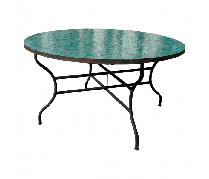Modern Round Spanish Green Glazed...