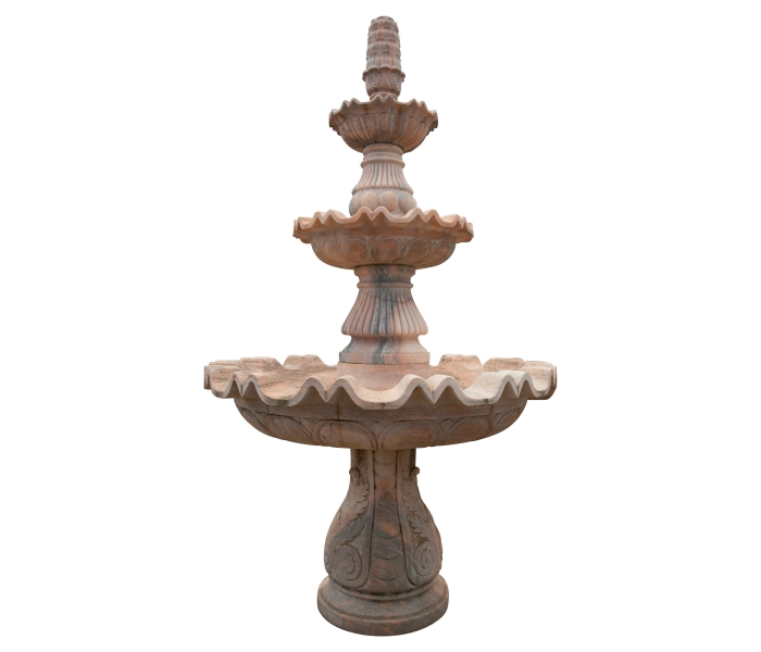 Hand Carved Fountain with Three...