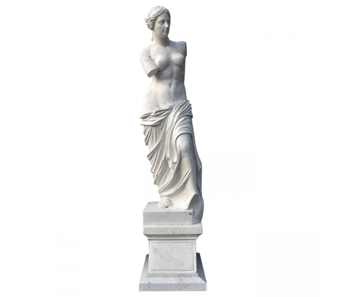 Monumental Carrara white marble Venus...