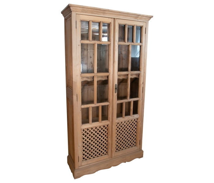 Spanish Wooden Cabinet with Glass...