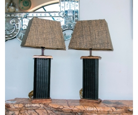 Pair of lamps from the 80s tulip