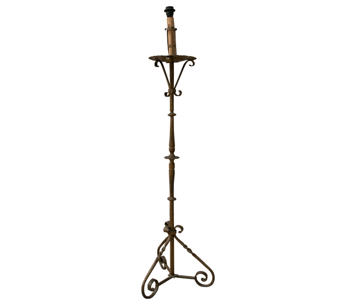 1970s Spanish Iron Floor Lamp