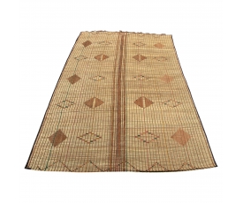 Mid-20th century vintage moroccan leather Tuareg rug