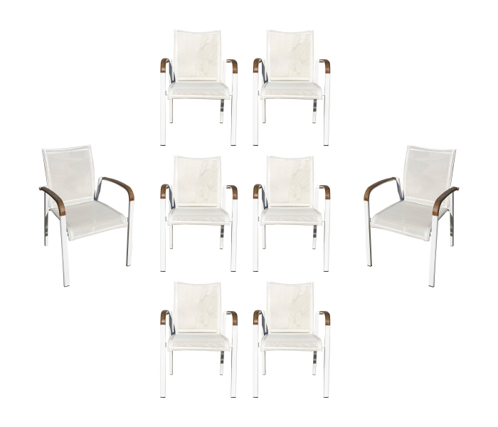 1980s Set of eight Kettal garden...