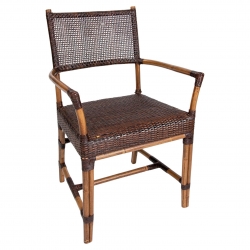 Bamboo and wicker chair...