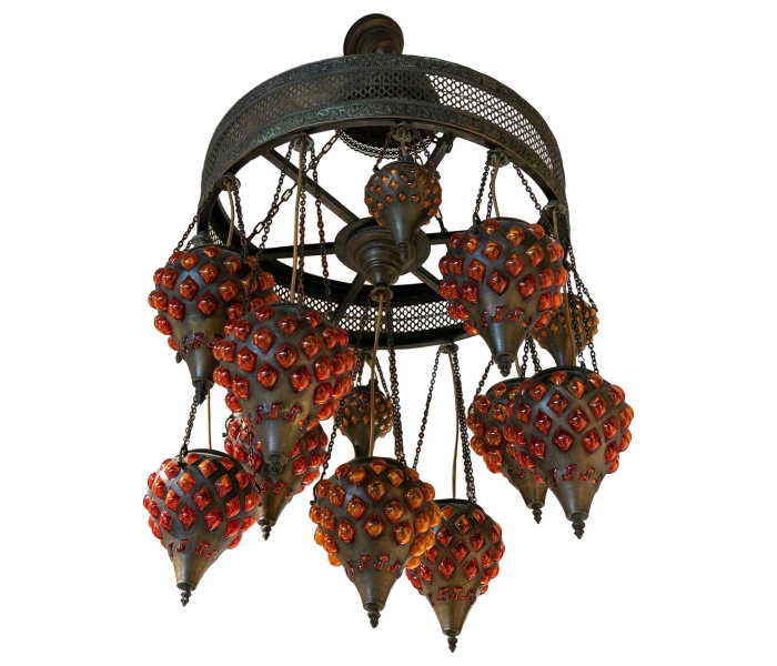 Ceiling lamp made of metal, iron and...