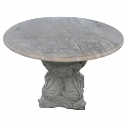Marble garden table with...